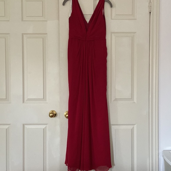 Red Chiffon Dress size 4 - Picture 2 of 3